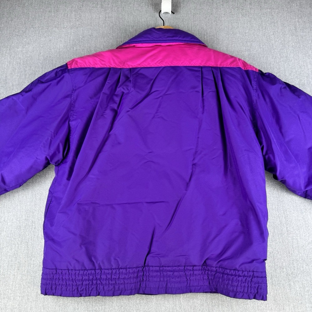 Vintage Helly Hansen Europa Ski Jacket Purple Pink Sz 12 Made Korea 90s - Picture 16 of 16